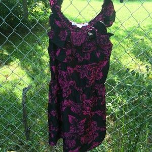 Amanda Uprichard silk floral dress, size medium.